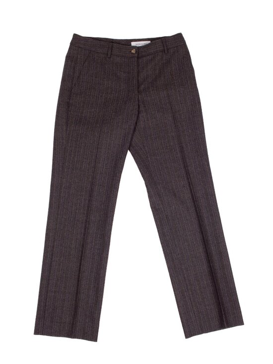 Yves Saint Laurent Pants - YVES SAINT LAURENT A/W 2011 Dark Grey Wool Pinstripe Pants